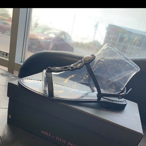 Women’s leather flat sandals - Picture 3 of 6